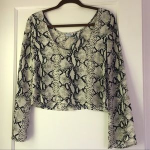 Snake Skin Pattern Top